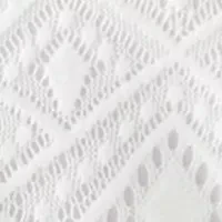 Petite Jewel Neck Short Sleeve Lace T-Shirt