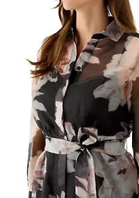 Women's Tiered Shirt Dress