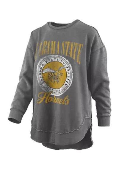 NCAA Alabama State Hornets Falkland Vintage Poncho Fleece Pullover