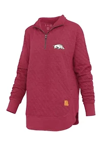 NCAA Arkansas Razorbacks North Fork Roseburg Quilted Fleece Pullover