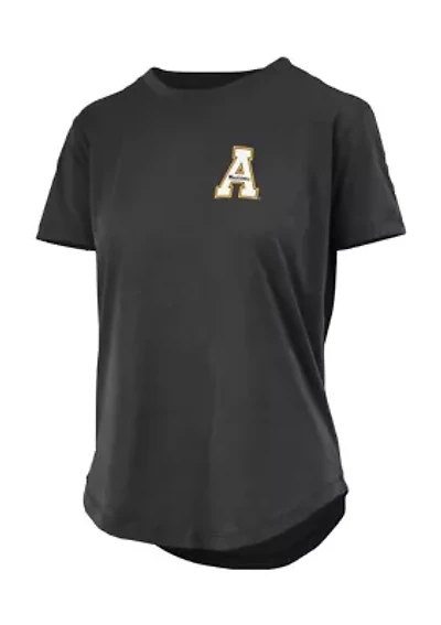 Women's NCAA Appalachian State Mountaineers Curly Viper Graphic T-Shirt