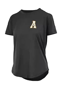 Women's NCAA Appalachian State Mountaineers Curly Viper Graphic T-Shirt
