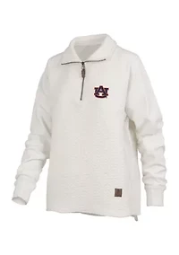 NCAA Auburn Tigers Salem Bubble Knit Quarter Zip Sweatshirt