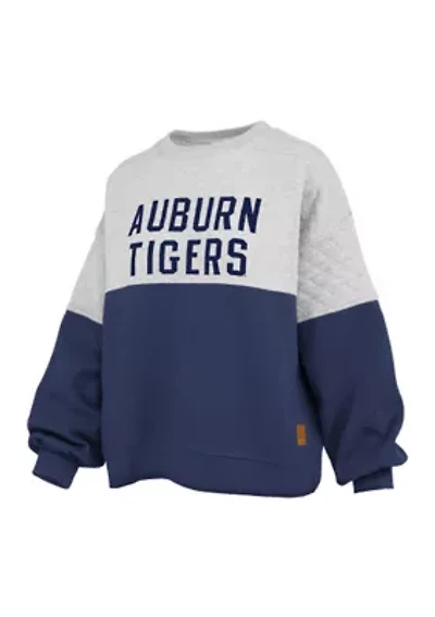 NCAA Auburn Tigers Kaia Priscilla Quilted Fleece Pullover