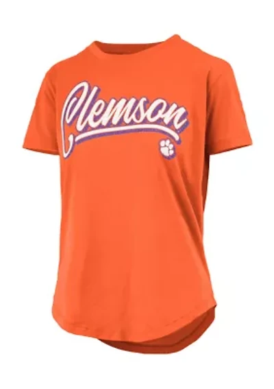 NCAA Clemson Tigers Harlow Glitter T-Shirt
