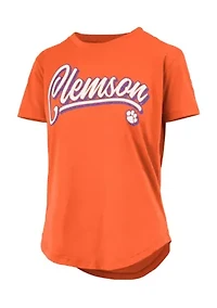 NCAA Clemson Tigers Harlow Glitter T-Shirt