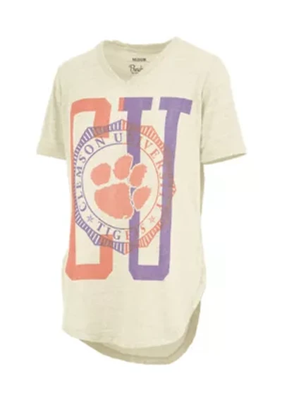 NCAA Clemson Tigers V-Neck Graphic T-Shirt