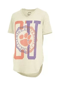 NCAA Clemson Tigers V-Neck Graphic T-Shirt