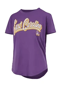 NCAA East Carolina Pirates Harlow Glitter T-Shirt