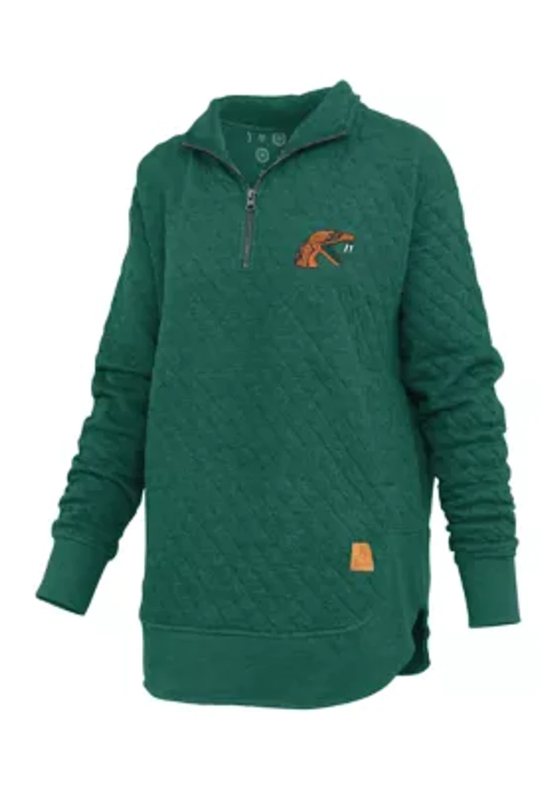NCAA Florida A&M Rattlers North Fork Roseburg Quilted Fleece Pullover