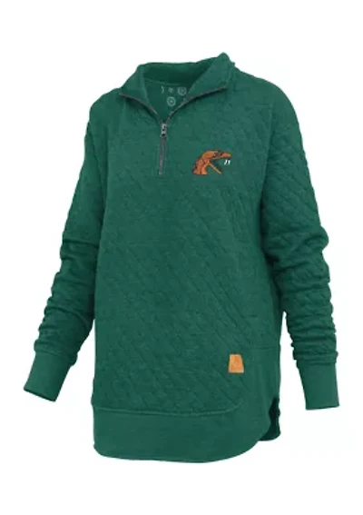 NCAA Florida A&M Rattlers North Fork Roseburg Quilted Fleece Pullover