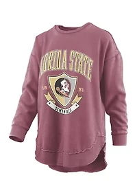 NCAA Florida State Seminoles Buckler Poncho Fleece Sweatshirt