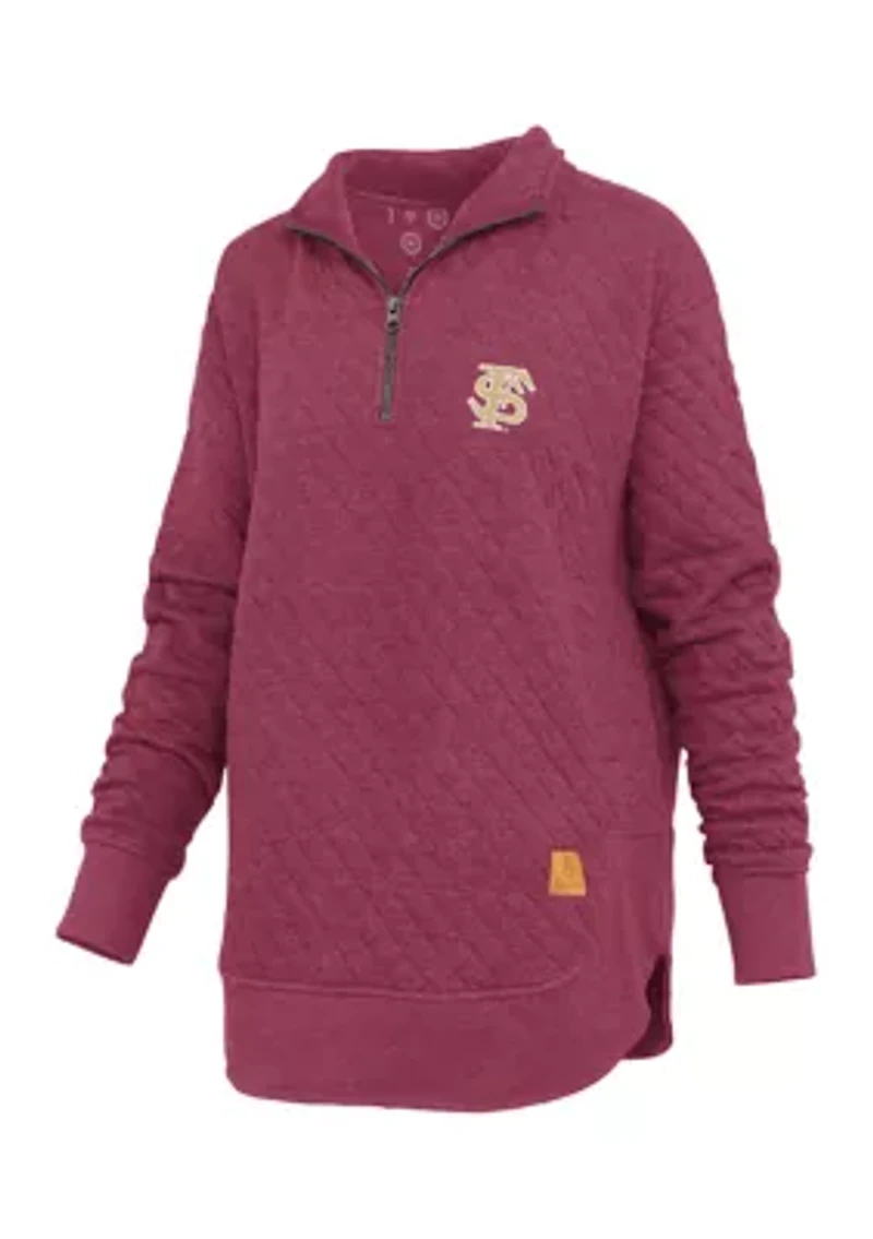 NCAA Florida State Seminoles North Fork Roseburg Quilted Fleece Pullover