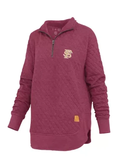 NCAA Florida State Seminoles North Fork Roseburg Quilted Fleece Pullover
