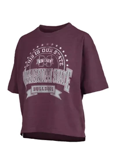 NCAA Mississippi State Bulldogs Captain Motley Crew Neck Top