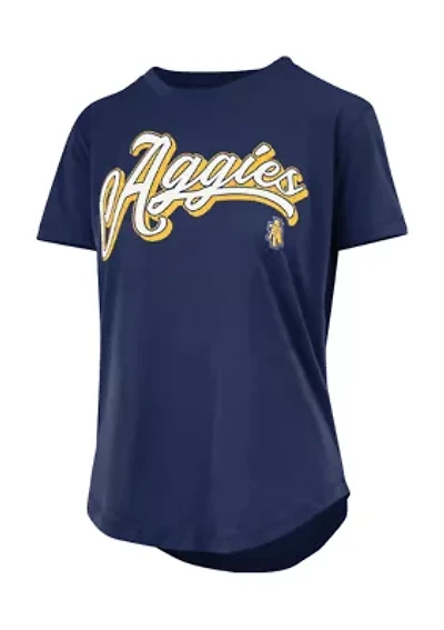 NCAA NC A&T Aggies Harlow Glitter Tee