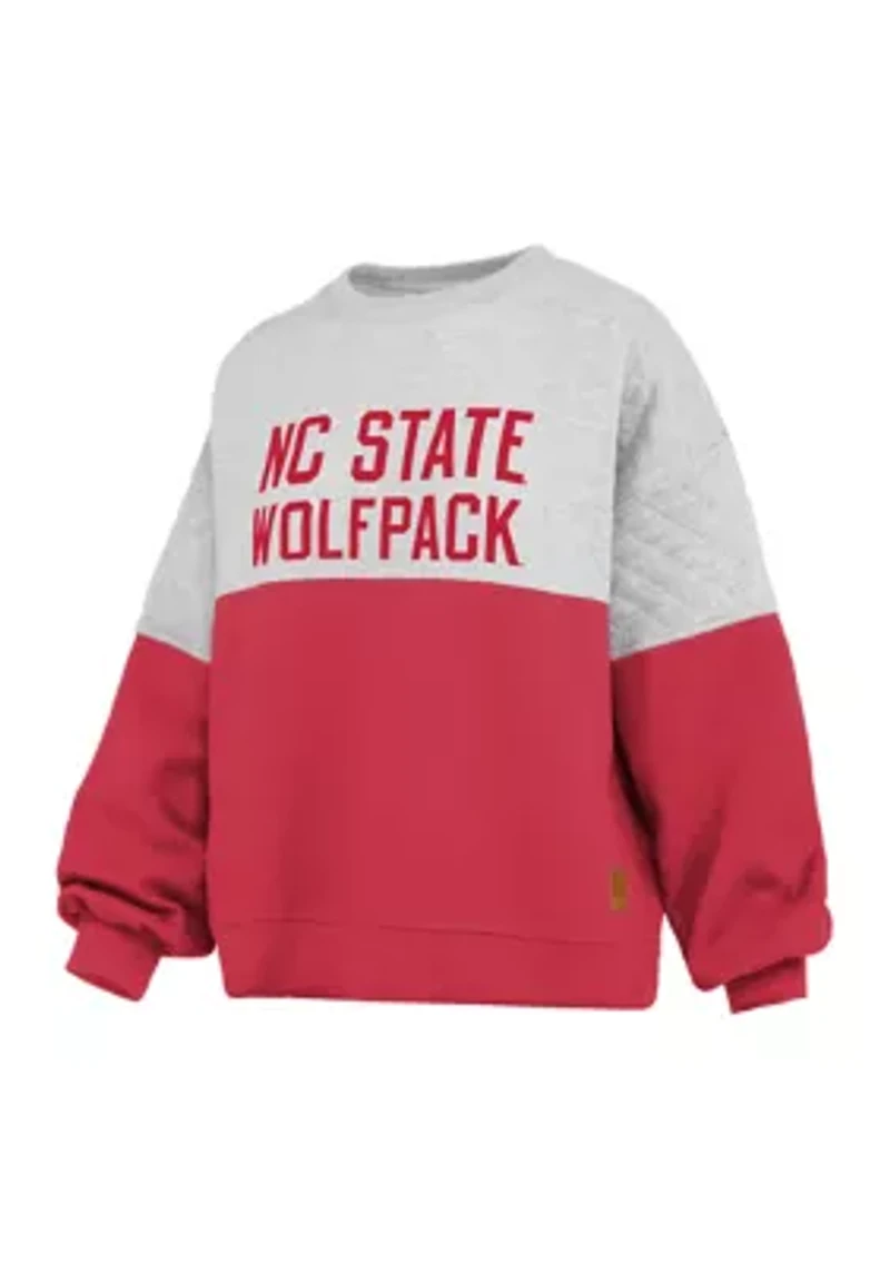 NCAA NC State Wolfpack Kaia Priscilla Quilted Fleece Pullover