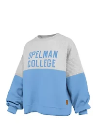 NCAA Spelman Kaia Priscilla Quilted Fleece Sweatshirt
