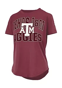 NCAA Texas A&M Aggies Maxima Glitter Short Sleeve Graphic T-Shirt