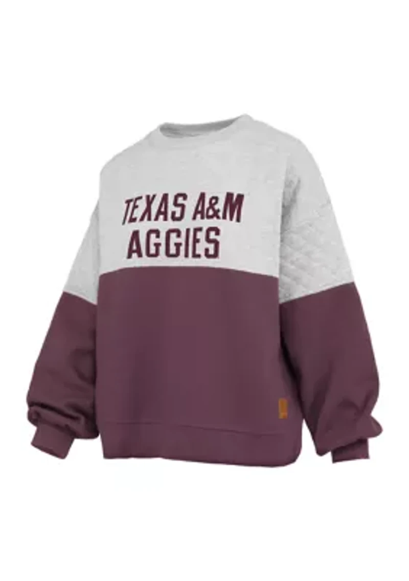 NCAA Texas A&M Aggies Kaia Priscilla Quilted Fleece Pullover