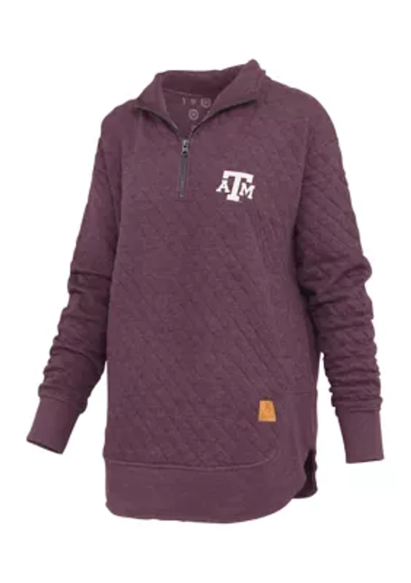 NCAA Texas A&M Aggies North Fork Roseburg Quilted Fleece Pullover