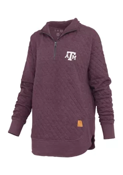 NCAA Texas A&M Aggies North Fork Roseburg Quilted Fleece Pullover