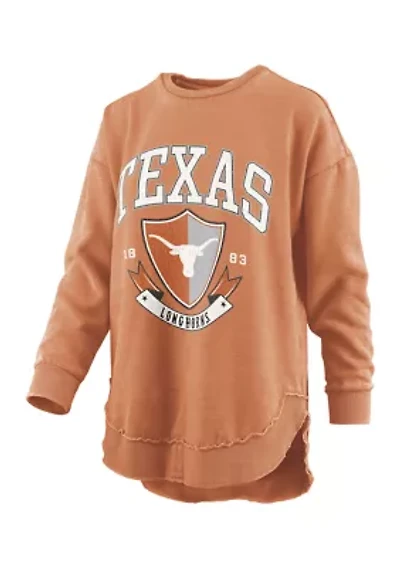 NCAA Texas Longhorns Buckler Poncho Fleece Sweatshirt