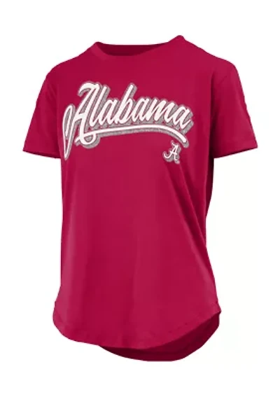 NCAA Alabama Crimson Tide Harlow Glitter T-Shirt