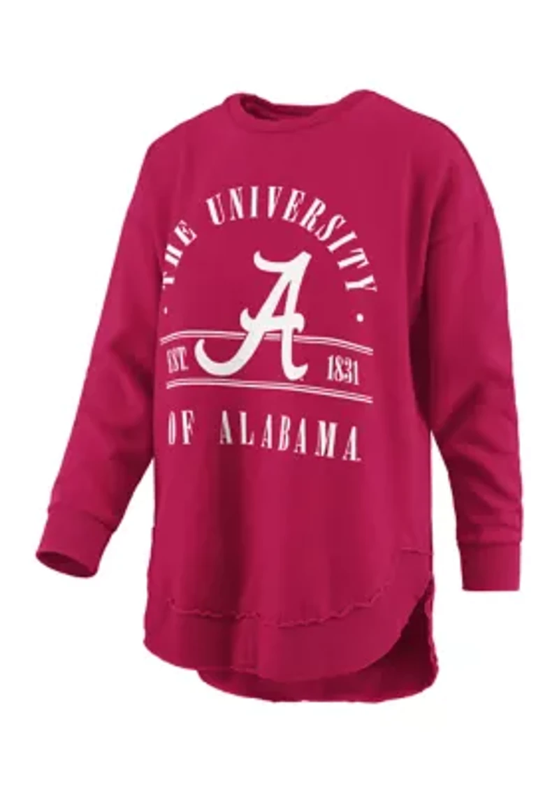NCAA Alabama Crimson Tide Sloan Melange Poncho Fleece Pullover