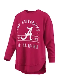 NCAA Alabama Crimson Tide Sloan Melange Poncho Fleece Pullover