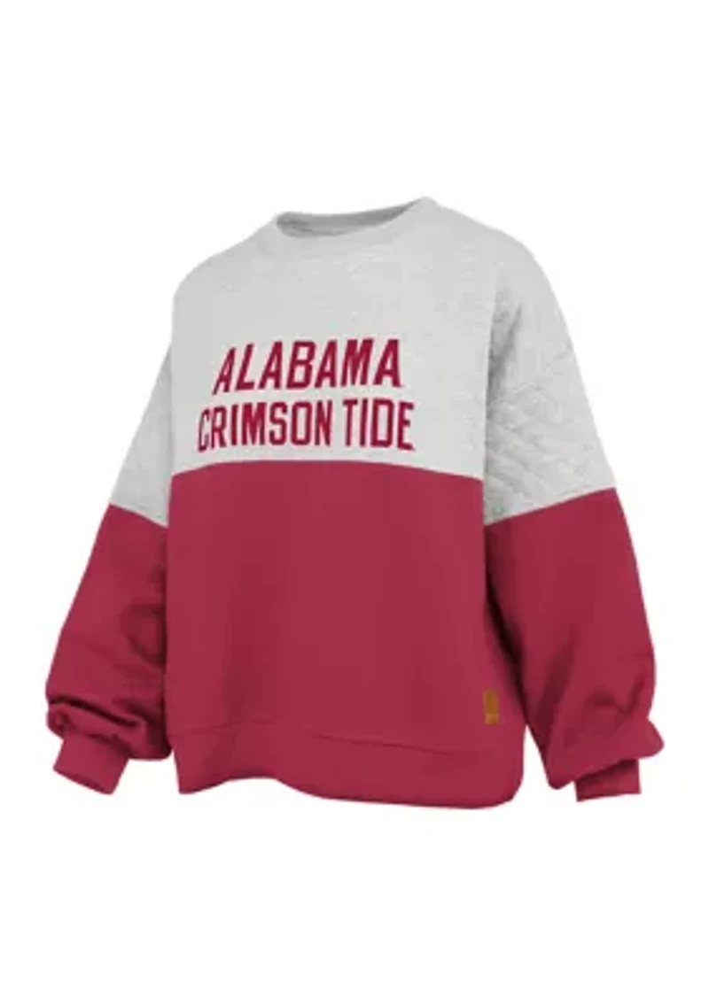 NCAA Alabama Crimson Tide Kaia Priscilla Quilted Fleece Pullover