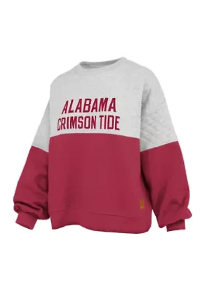 NCAA Alabama Crimson Tide Kaia Priscilla Quilted Fleece Pullover