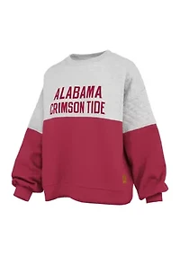 NCAA Alabama Crimson Tide Kaia Priscilla Quilted Fleece Pullover