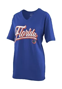 NCAA Florida Gators Harlow Short Sleeve V-Neck T-Shirt