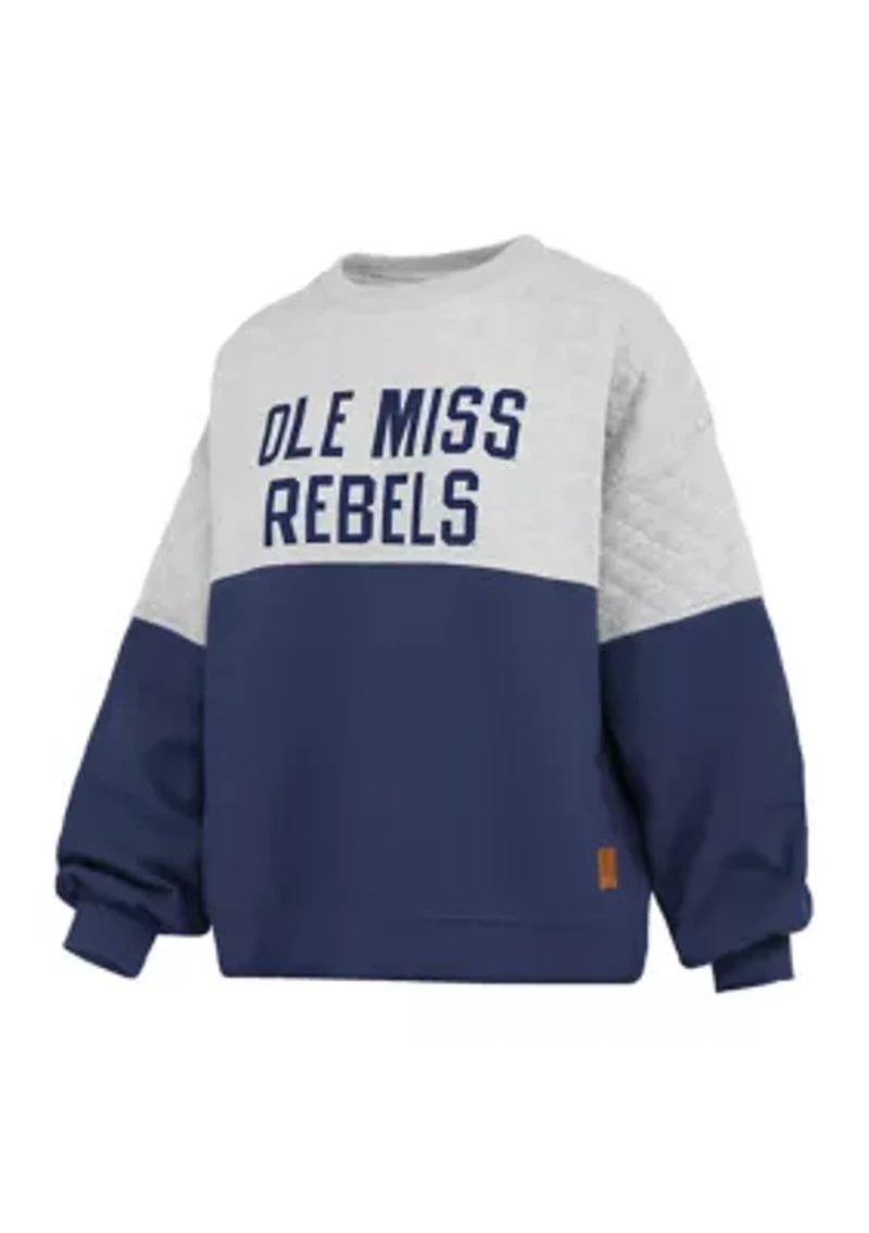 NCAA Ole Miss Rebels Kaia Priscilla Quilted Fleece  Pullover