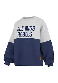NCAA Ole Miss Rebels Kaia Priscilla Quilted Fleece  Pullover