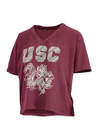 NCAA South Carolina Gamecocks Sycamore Pieced Waist Length Top