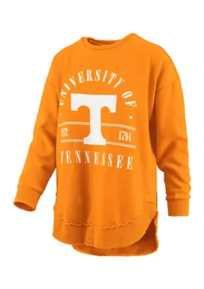 NCAA Tennessee Volunteers Sloan Melange Poncho Fleece Pullover