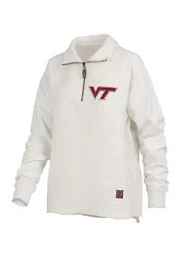 NCAA Virginia Tech Hokies Salem Bubble Knit Quarter Zip Pullover