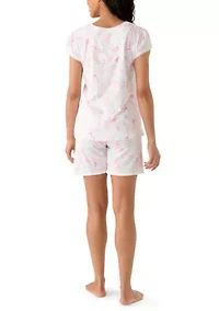 Women's Silky Knit Boxer Pajama Set