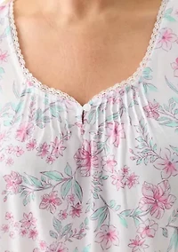 Plus Silky Knit Short Gown