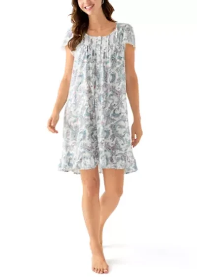 Women's Short Flutter Sleeve Gown