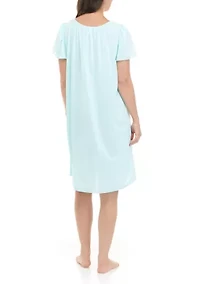 Short Sleeve Tricot Gown