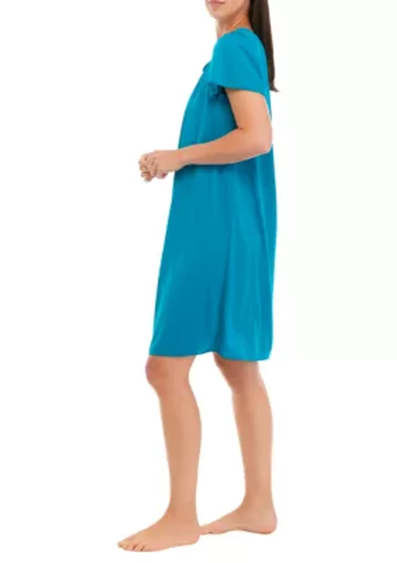 Short Sleeve Tricot Gown