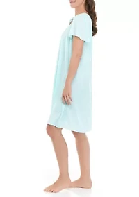 Short Sleeve Tricot Gown
