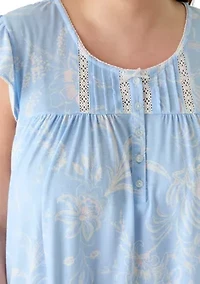 Plus Silky Knit Short Nightgown