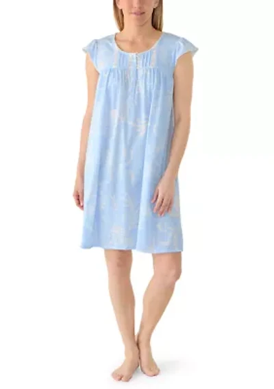 Women's Silky Knit Short Sleep Gown
