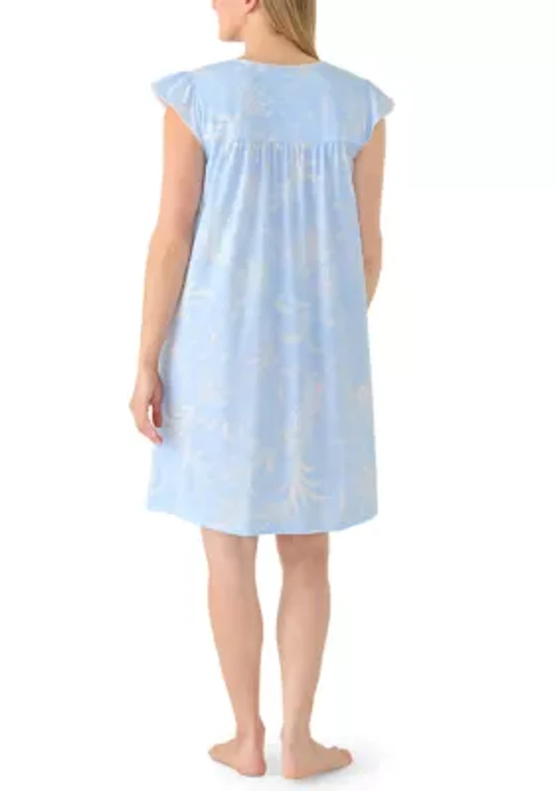 Women's Silky Knit Short Sleep Gown