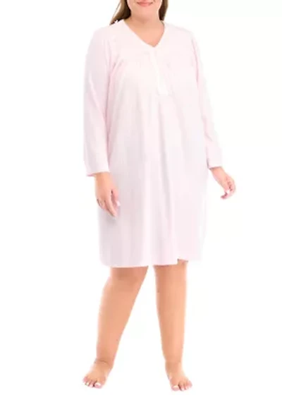 Plus Honeycomb Short Gown