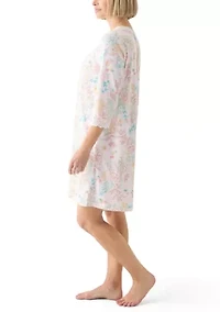 Women's Cottonessa Long Sleeve Short Gown